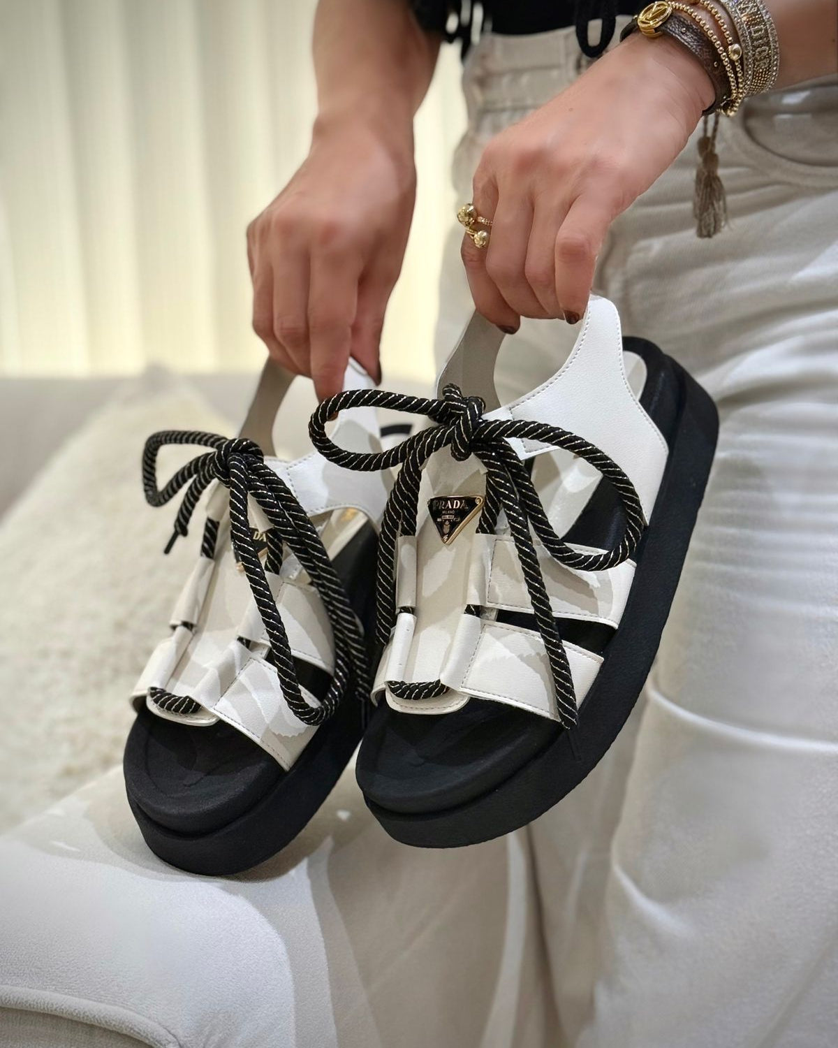Sandalia Prada Nudo